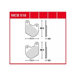 Garnituri frână TRW MCB518
