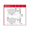 Garnituri frână TRW MCB520 thumb