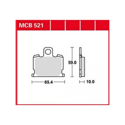 Garnituri frână TRW MCB521 Garnituri frână TRW MCB521