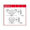 Garnituri frână TRW MCB522