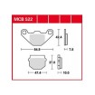 Garnituri frână TRW MCB522 Garnituri frână TRW MCB522 thumb