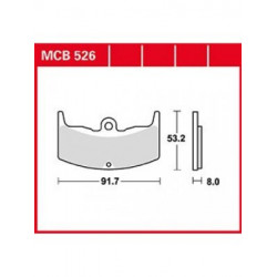 Garnituri frână TRW MCB526