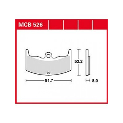 Garnituri frână TRW MCB526 Garnituri frână TRW MCB526
