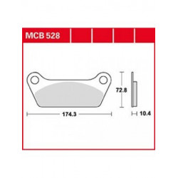 Garnituri frână TRW MCB528 Garnituri frână TRW MCB528