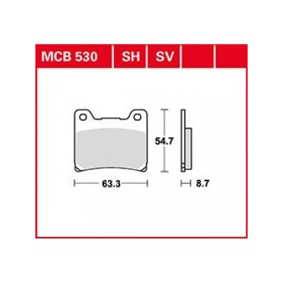 Garnituri frână TRW MCB530SV