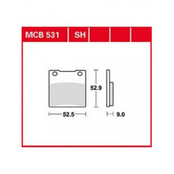 Garnituri frână TRW MCB531