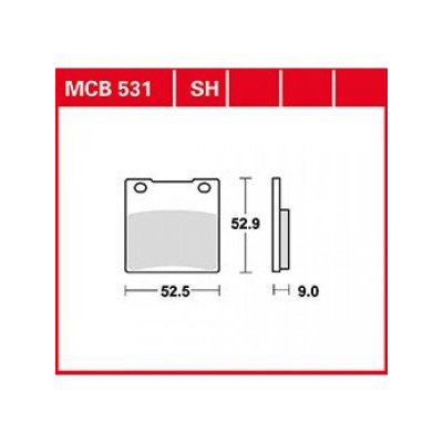 Garnituri frână TRW MCB531