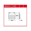 Garnituri frână TRW MCB531SH