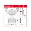 Garnituri frână TRW MCB532 thumb