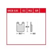 Garnituri frână TRW MCB535 thumb