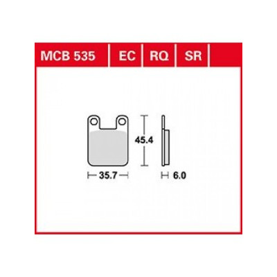 Garnituri frână TRW MCB535