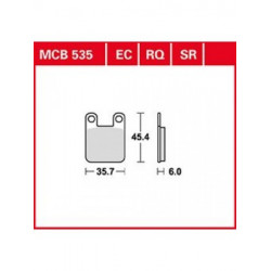 Garnituri frână TRW MCB535RQ