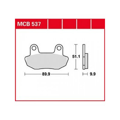 Garnituri frână TRW MCB537