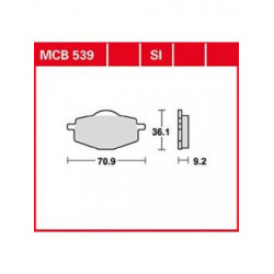 Garnituri frână TRW MCB539SI Garnituri frână TRW MCB539SI