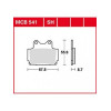 Garnituri frână TRW MCB541