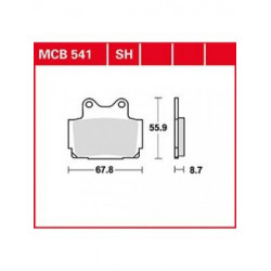 Garnituri frână TRW MCB541