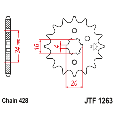 Pinion față JTF1263,11 Pinion față JTF1263,11