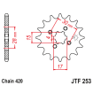 Pinion față JTF253,13 Pinion față JTF253,13 thumb