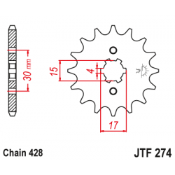 Pinion față JTF274,15 Pinion față JTF274,15