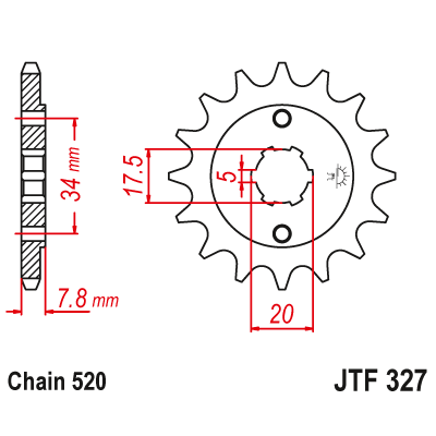 Pinion față JTF327,12 Pinion față JTF327,12