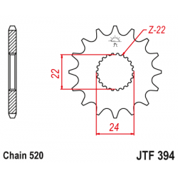 Pinion față JTF394,11 Pinion față JTF394,11
