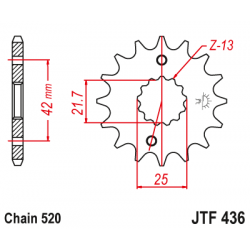 Pinion față JTF436,14 Pinion față JTF436,14