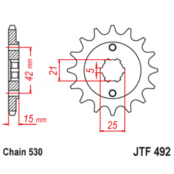 Pinion față JTF492,14 Pinion față JTF492,14