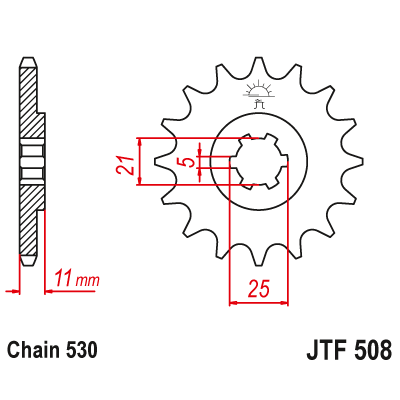 Pinion față JTF508,14 Pinion față JTF508,14