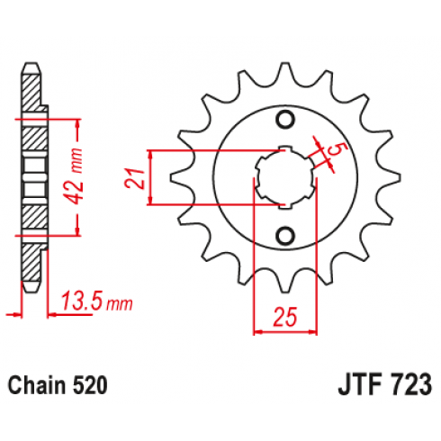 Pinion față JTF723,14 Pinion față JTF723,14