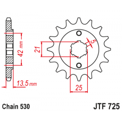 Pinion față JTF725,14 Pinion față JTF725,14