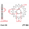 Pinion față JTF884,21