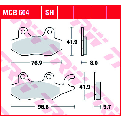 Garnituri frână TRW MCB604