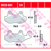 Garnituri frână TRW MCB604SH