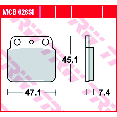 Garnituri frână TRW MCB626SI