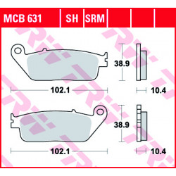 Garnituri frână TRW MCB631SRM Garnituri frână TRW MCB631SRM
