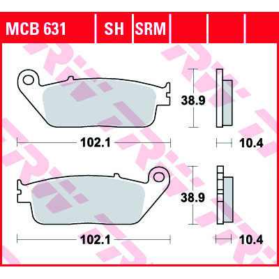 Garnituri frână TRW MCB631SRM