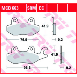 Garnituri frână TRW MCB663SRM Garnituri frână TRW MCB663SRM
