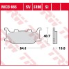 Garnituri frână TRW MCB666