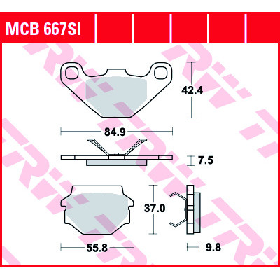 Garnituri frână TRW MCB667SI