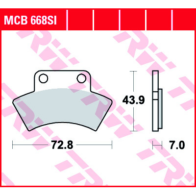 Garnituri frână TRW MCB668SI