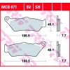 Garnituri frână TRW MCB671
