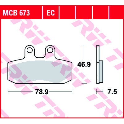 Garnituri frână TRW MCB673