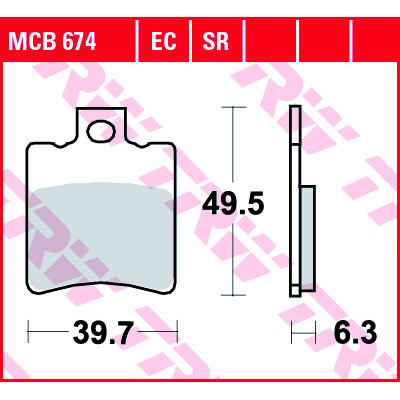 Garnituri frână TRW MCB674