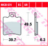 Garnituri frână TRW MCB674SR
