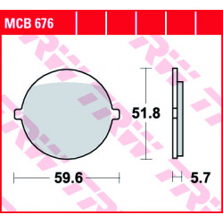 Garnituri frână TRW MCB676 Garnituri frână TRW MCB676