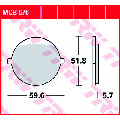 Garnituri frână TRW MCB676