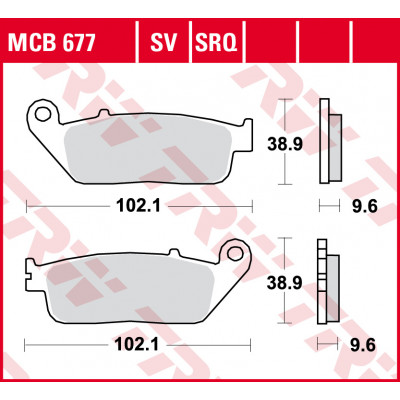 Garnituri frână TRW MCB677SV