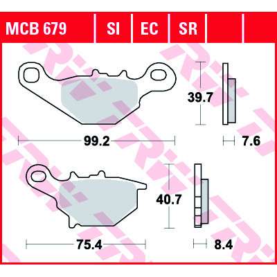 Garnituri frână TRW MCB679SI