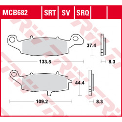 Garnituri frână TRW MCB682SV Garnituri frână TRW MCB682SV
