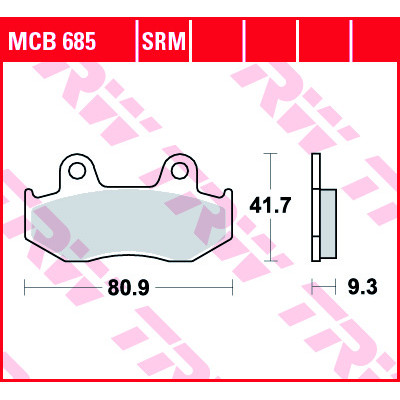 Garnituri frână TRW MCB685SRM Garnituri frână TRW MCB685SRM